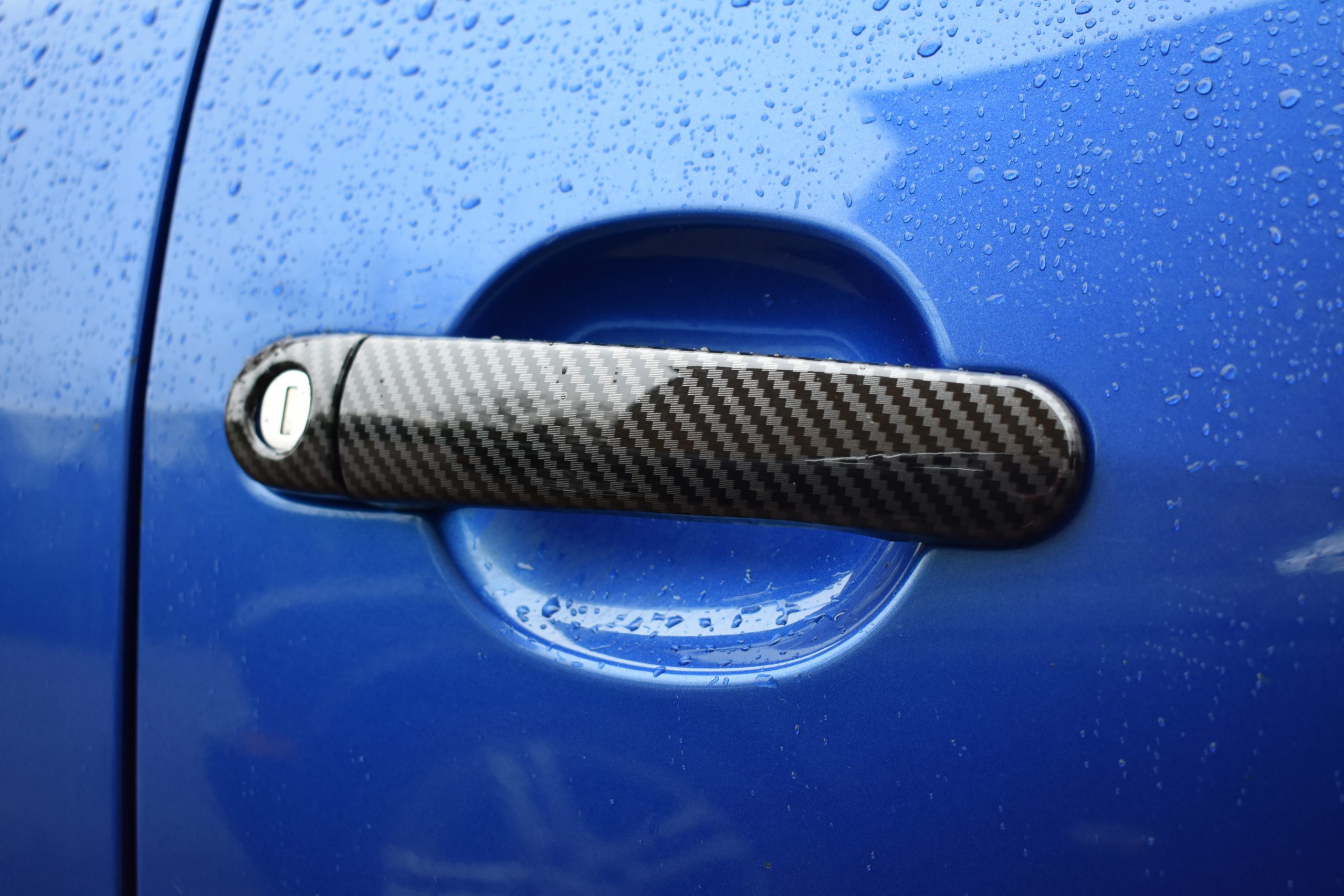 ABS Carbon Fibre Look Door Handle Covers For Vauxhall Corsa – 2006-2018 Models – Front & Rear, 4-Piece Set