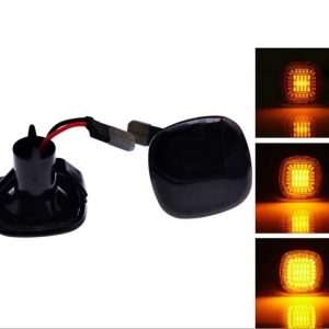 Black Smoked Dynamic Flowing Sequential LED Side Repeaters Indicators