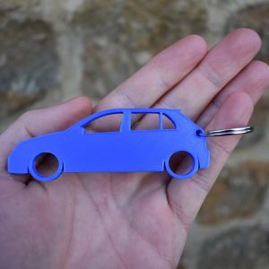 2 x Lowered Mk1 Skoda Fabia VRS Car Keyring Keychain