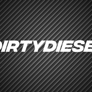 2 x "Dirty Diesel" Vinyl Sticker Transfer Decal