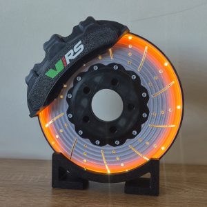 Glowing Brake Disc & Caliper Lamp With VRS logo